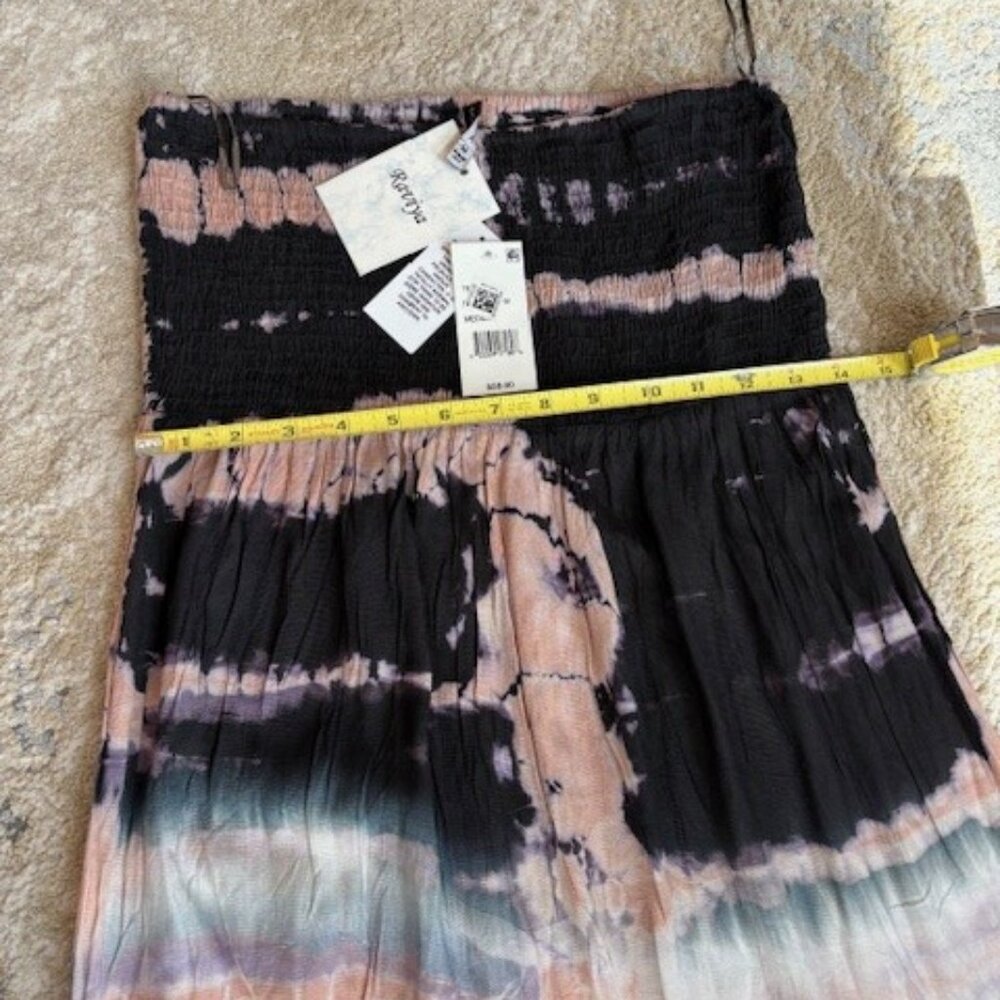 Bandeau Tie Dye Strapless Maxi Dress